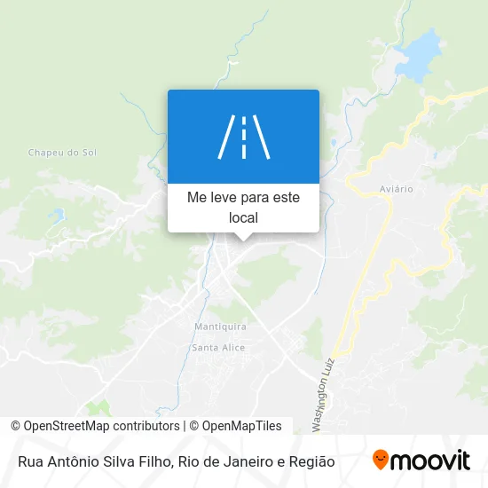 Rua Antônio Silva Filho mapa