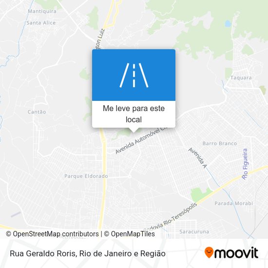 Rua Geraldo Roris mapa