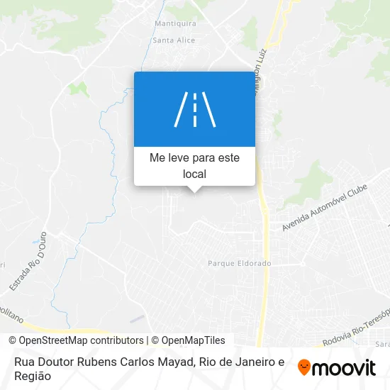 Rua Doutor Rubens Carlos Mayad mapa