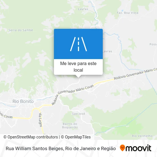 Rua William Santos Beiges mapa
