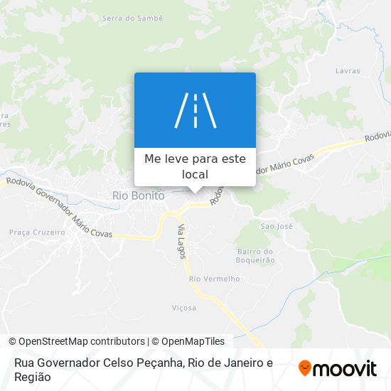 Rua Governador Celso Peçanha mapa