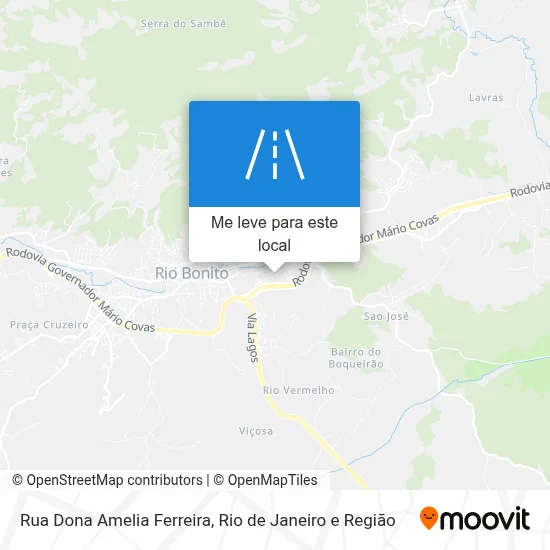 Rua Dona Amelia Ferreira mapa