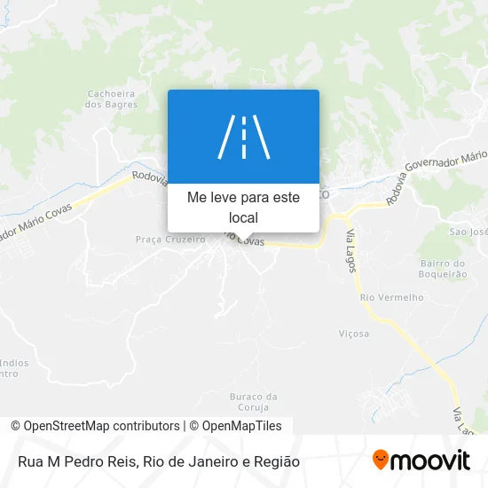 Rua M Pedro Reis mapa