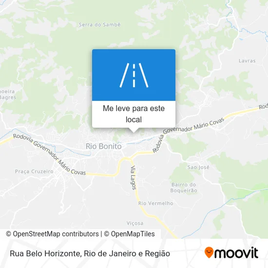 Rua Belo Horizonte mapa