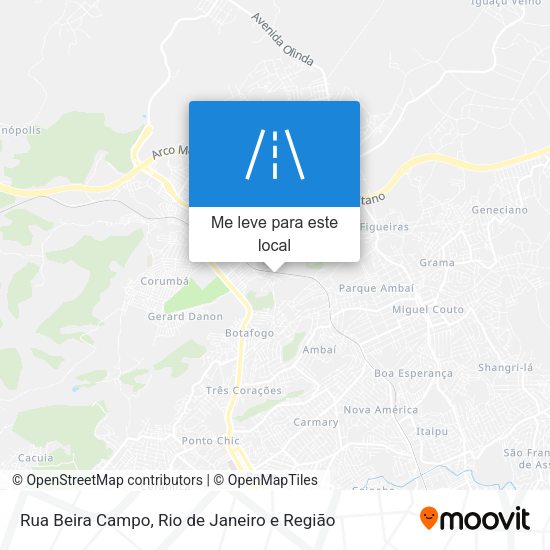 Rua Beira Campo mapa