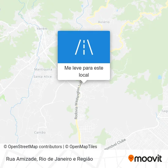 Rua Amizade mapa