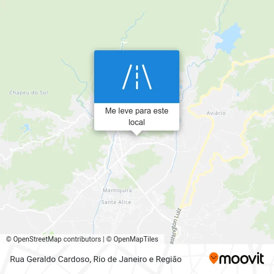 Rua Geraldo Cardoso mapa