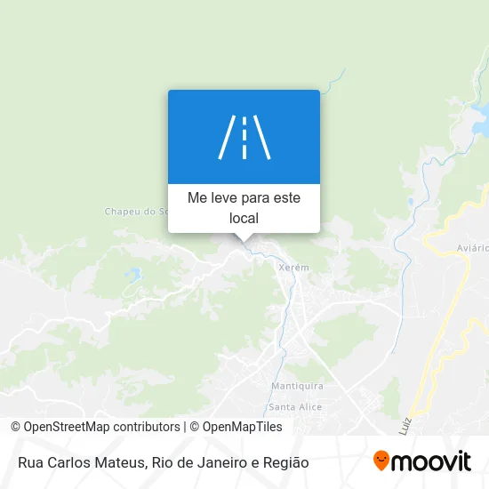Rua Carlos Mateus mapa