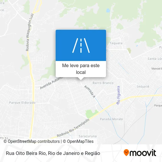 Rua Oito Beira Rio mapa