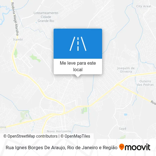 Rua Ignes Borges De Araujo mapa