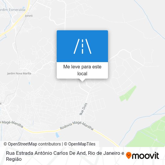 Rua Estrada Antônio Carlos De And mapa