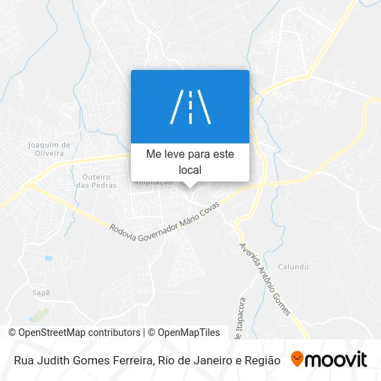 Rua Judith Gomes Ferreira mapa