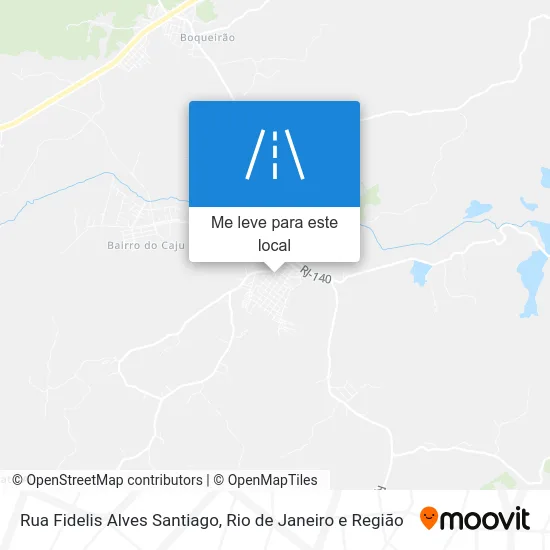 Rua Fidelis Alves Santiago mapa