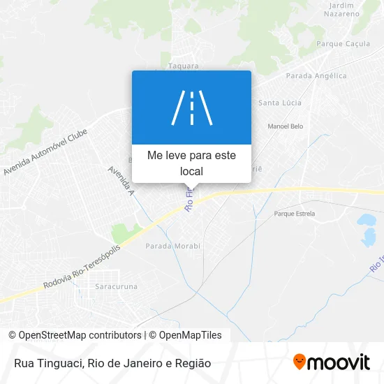 Rua Tinguaci mapa