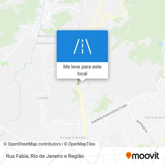 Rua Fabia mapa
