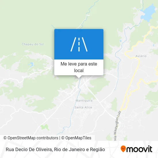 Rua Decio De Oliveira mapa