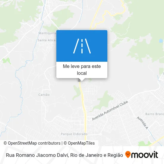 Rua Romano Jiacomo Dalvi mapa