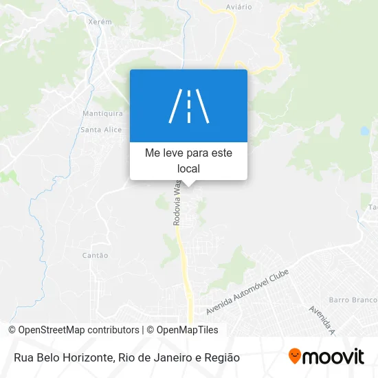 Rua Belo Horizonte mapa