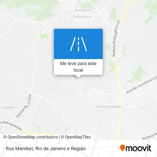 Rua Manduri mapa