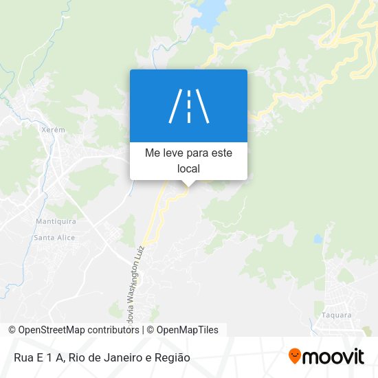 Rua E 1 A mapa