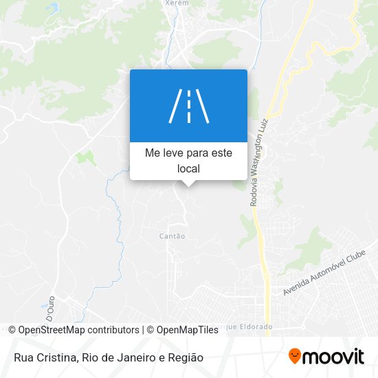 Rua Cristina mapa