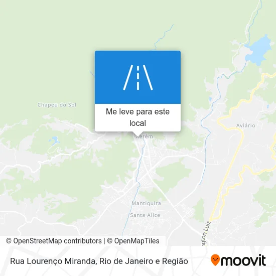 Rua Lourenço Miranda mapa