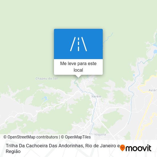 Trilha Da Cachoeira Das Andorinhas mapa