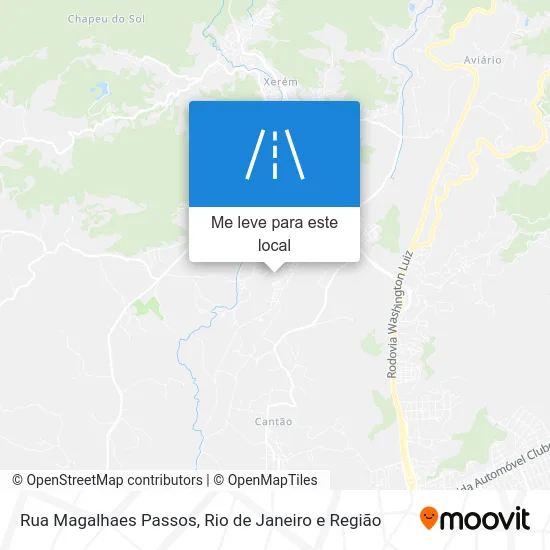 Rua Magalhaes Passos mapa