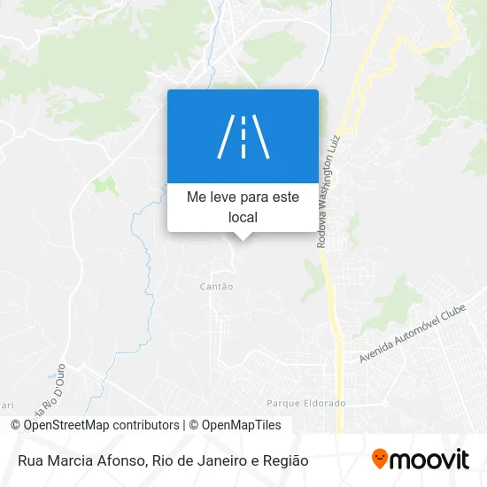 Rua Marcia Afonso mapa