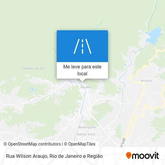 Rua Wilson Araujo mapa