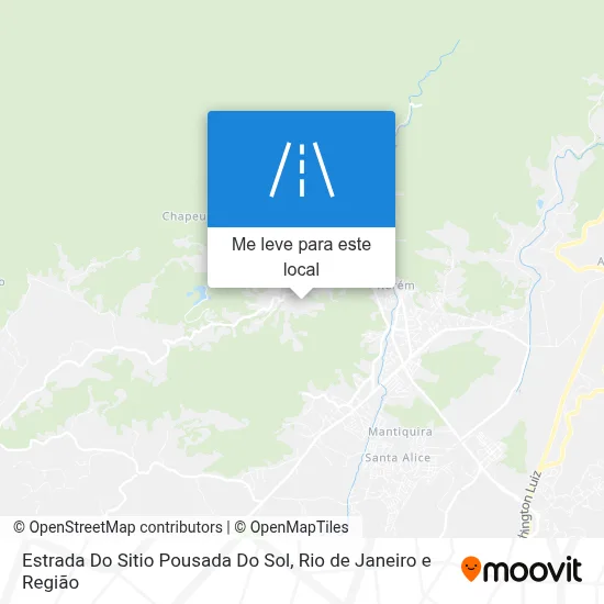 Estrada Do Sitio Pousada Do Sol mapa