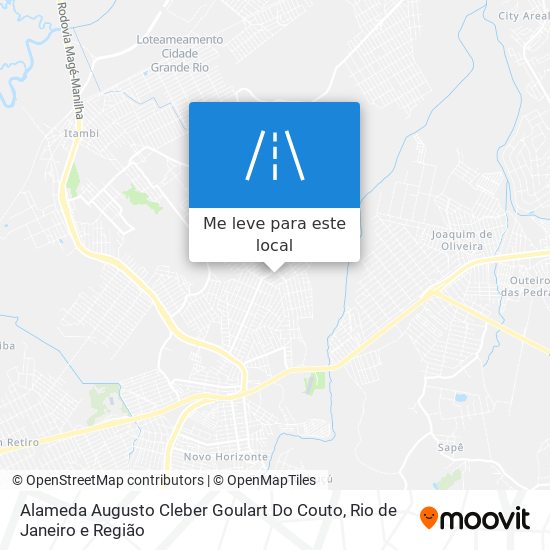 Alameda Augusto Cleber Goulart Do Couto mapa