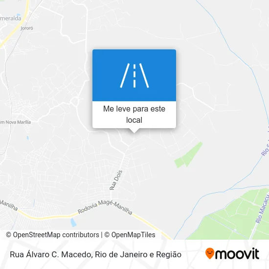 Rua Álvaro C. Macedo mapa