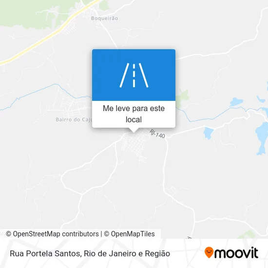 Rua Portela Santos mapa