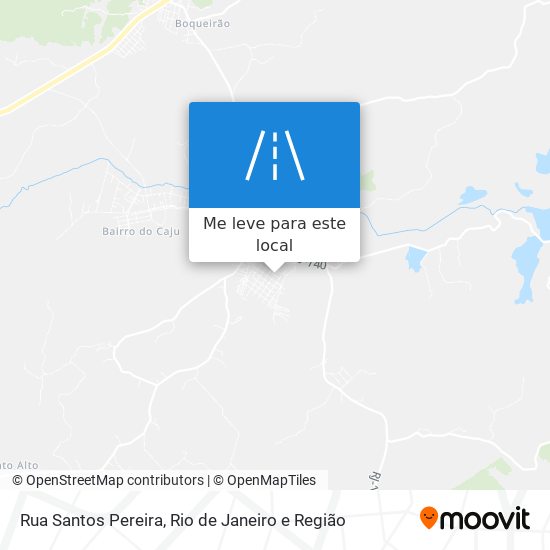 Rua Santos Pereira mapa