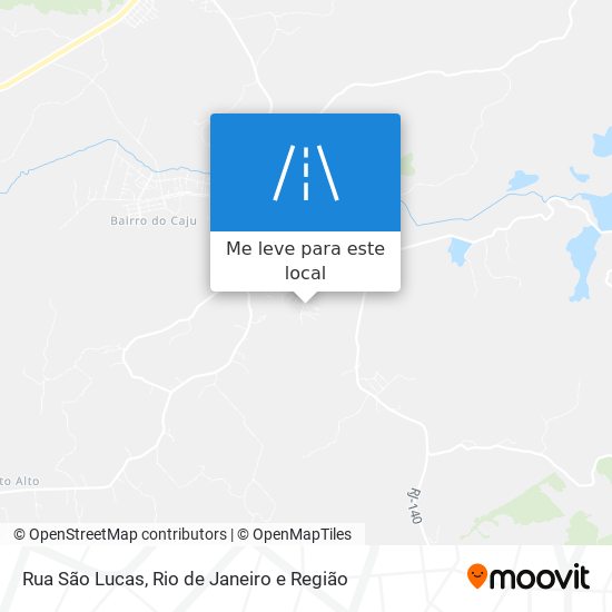 Rua São Lucas mapa