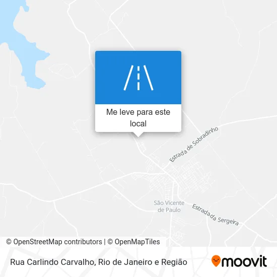 Rua Carlindo Carvalho mapa