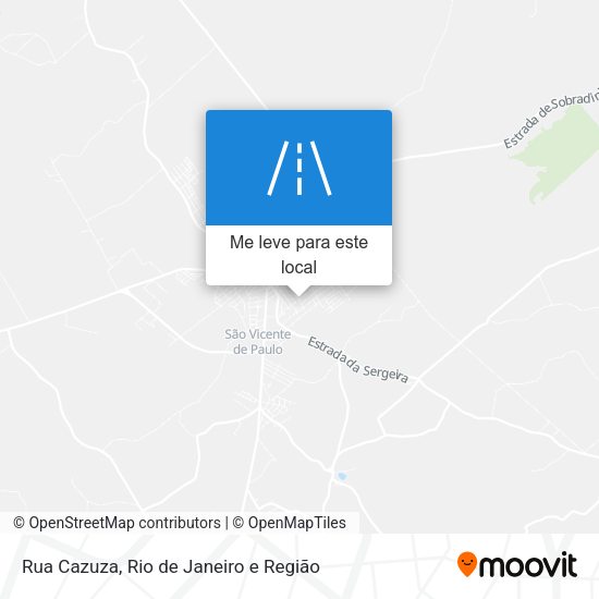 Rua Cazuza mapa