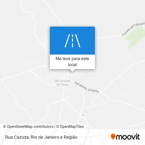 Rua Cazuza mapa
