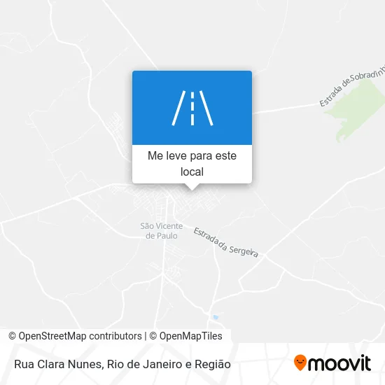 Rua Clara Nunes mapa