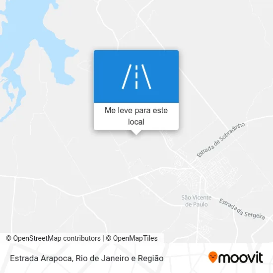Estrada Arapoca mapa