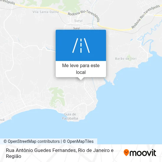 Rua Antônio Guedes Fernandes mapa