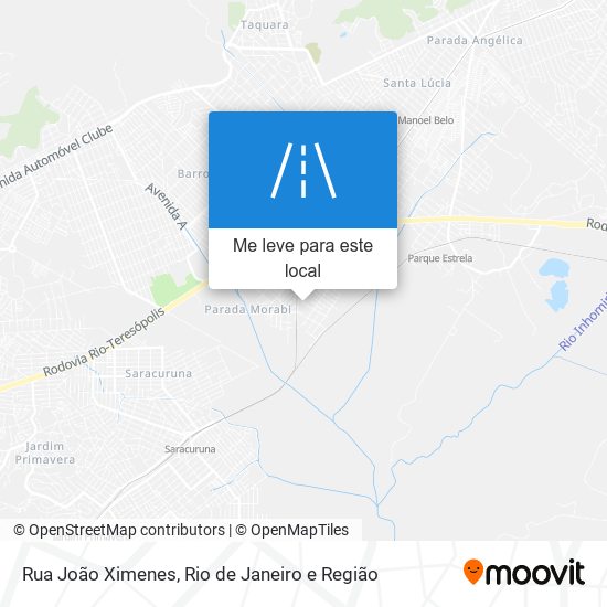 Rua João Ximenes mapa