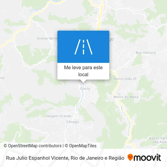 Rua Julio Espanhol Vicente mapa