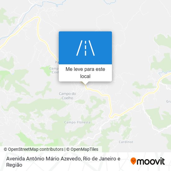 Avenida Antônio Mário Azevedo mapa