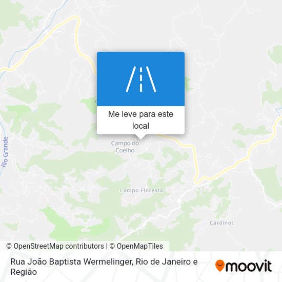 Rua João Baptista Wermelinger mapa