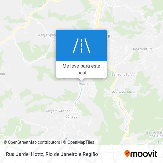 Rua Jardel Hottz mapa