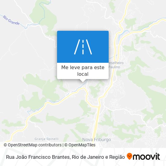 Rua João Francisco Brantes mapa