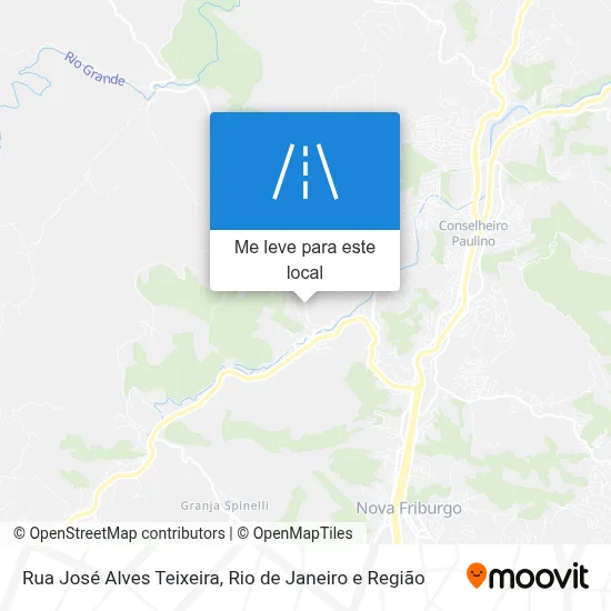 Rua José Alves Teixeira mapa