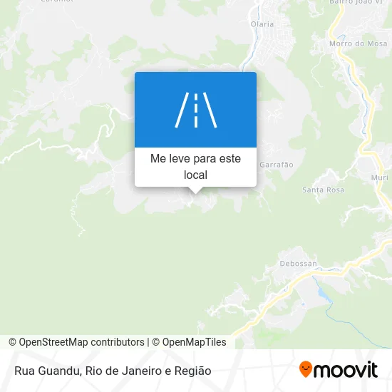 Rua Guandu mapa
